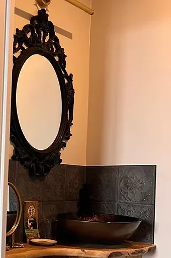 Détail Salle de douche chambre d'hôte 4 Brocéliande