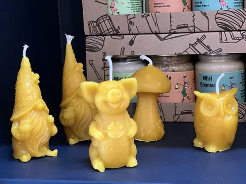 bougie cire d'abeille la ruche du fou